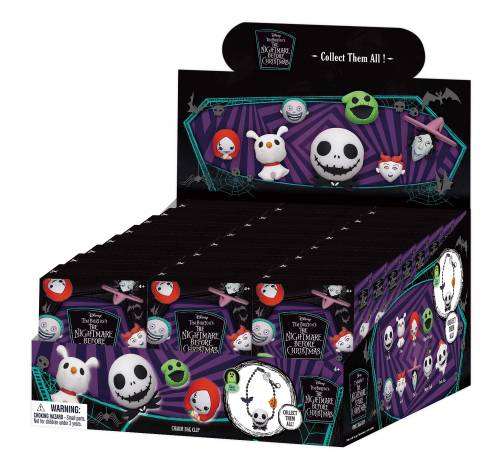 Monogram - NIGHTMARE BEFORE CHRISTMAS - Charm Bag Clip (Display 24 Pcs)