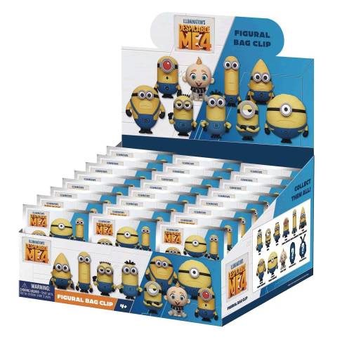 Monogram - DESPICABLE ME 4 - Series 1 - 3D Foam Bag Clip (Display 24 Pcs)