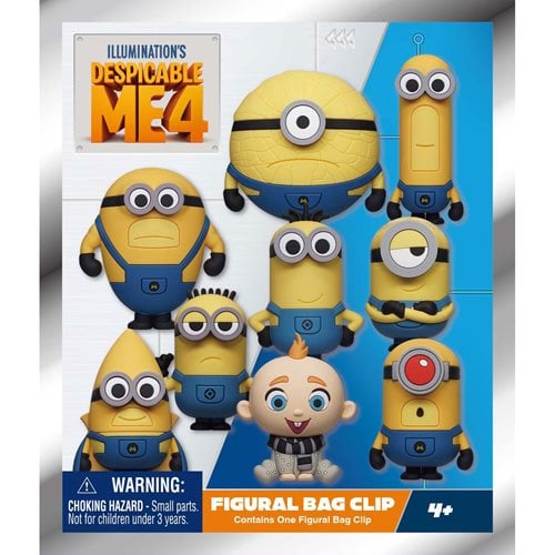 Monogram - DESPICABLE ME 4 - Series 1 - 3D Foam Bag Clip (Display 24 Pcs)