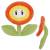 Together Plus - SUPER MARIO - Fire Flower - Plush 18cm