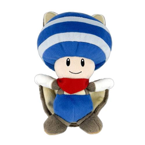 Together Plus - SUPER MARIO - Flying Squirrel Blue Toad - Plush 21cm