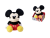 Simba Toys Disney - Mickey Mouse - Pluszak na ramię z magnesem 12cm