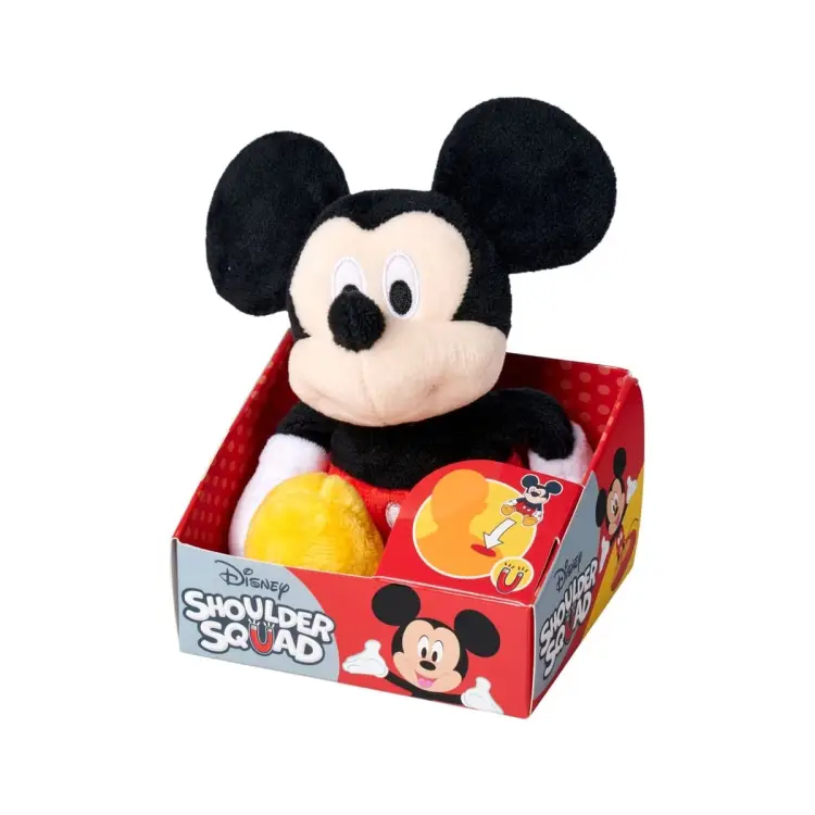 Simba Toys Disney - Mickey Mouse - Pluszak na ramię z magnesem 12cm