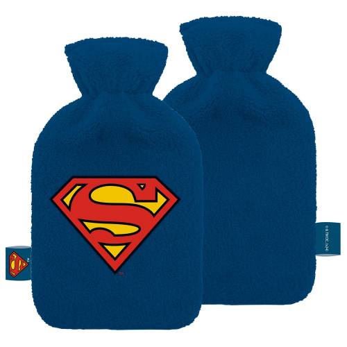 Arditex - SUPERMAN - Logo - Plush & Embrosed Hot-Water Botlle