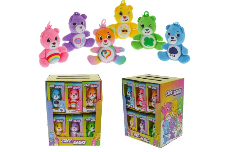 Simba Toys - CAREBEAR - Display of 18 Mini BOX Plushs 7cm - 6 Models