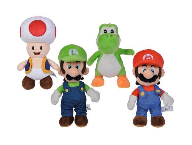 Simba Toys - SUPER MARIO - Display of 12 Plushs 20cm - 4 Models