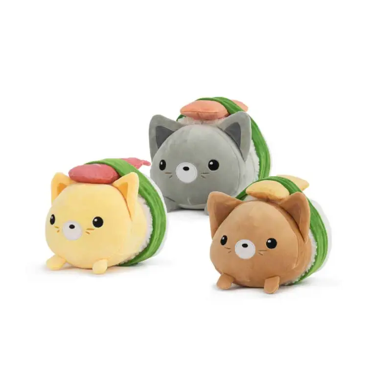 Barrado - KAWAII - Nekogiri  - Assortment of 6 Plushs 3 Models - 17cm