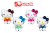 Play by Play - HELLO KITTY - Assortment of 12 Plushs - 4 Models - 16cm