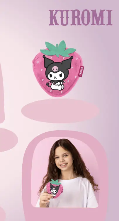 Karactermania - KUROMI - Strawberry - Fur Coin Purse '12x11x2cm'