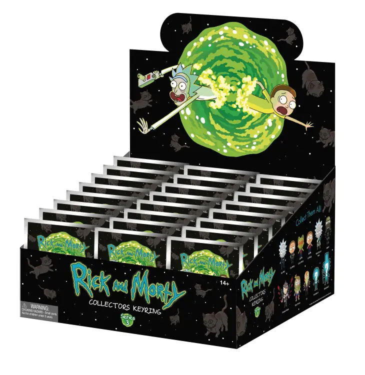 Monogram - RICK & MORTY - Series 3 - 3D Foam Bag Clip (Display 24 Pcs)