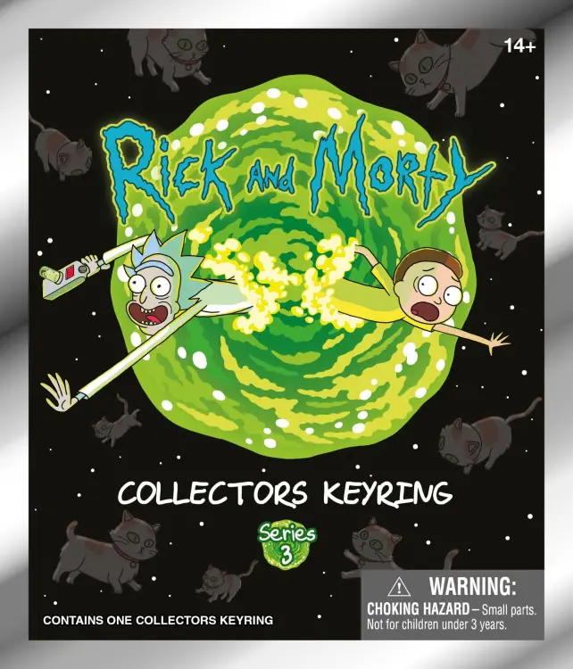 Monogram - RICK & MORTY - Series 3 - 3D Foam Bag Clip (Display 24 Pcs)