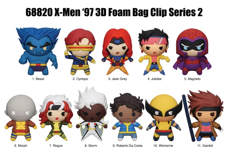Monogram - X-MEN '97 - 3D Foam Bag Clip (Display 24 Pcs)