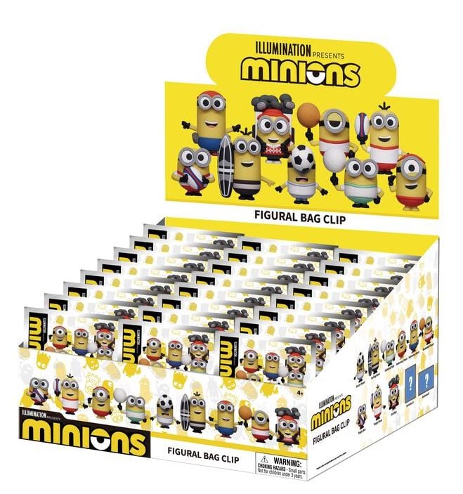 Monogram - MINIONS SPORTS - Series 1 - 3D Foam Bag Clip (Display 24 Pcs)