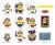 Monogram - MINIONS SPORTS - Series 1 - 3D Foam Bag Clip (Display 24 Pcs)