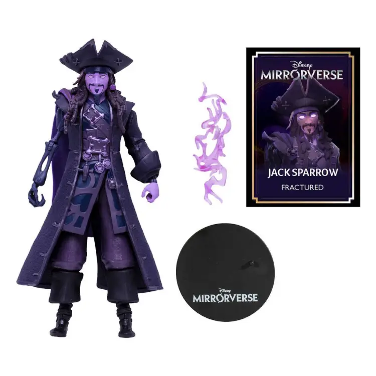 Mc Farlane - DISNEY MIRRORVERSE - Jack Sparrow "Fractured" - Figure gold label 18cm