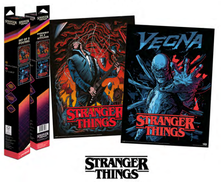 STRANGER THINGS - Vecna & Eddie - Zestaw 2 plakatów 52 x 38 cm