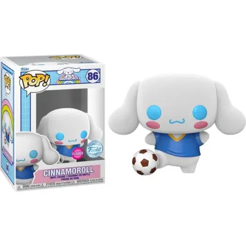 Funko POP! Sanrio - Cinnamoroll with football (Flocked) #86 (Exclusive)