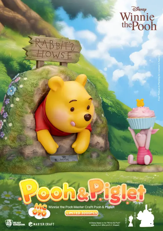 Beast Kingdom - WINNIE THE POOH - Winnie & Pigglet - Statue Master Craft 32.6cm