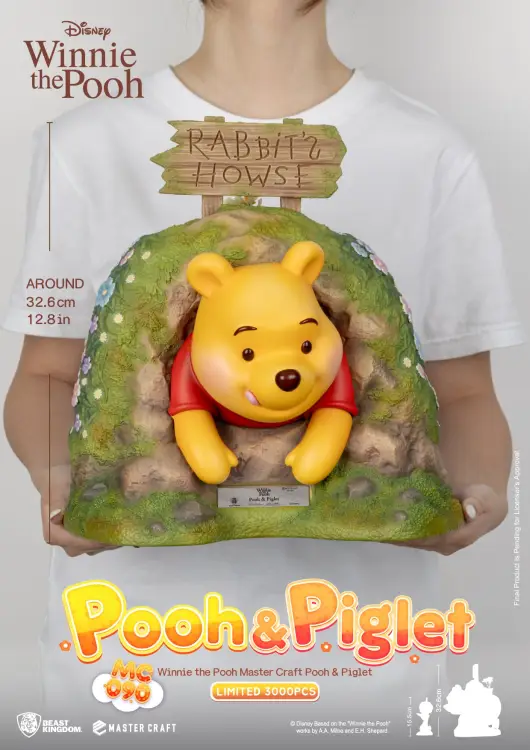 Beast Kingdom - WINNIE THE POOH - Winnie & Pigglet - Statue Master Craft 32.6cm