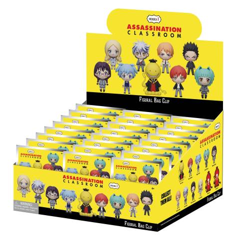 Monogram - ASSASSINATION CLASSROOM - Series 1 - 3D Foam Bag Clip (Display 24 Pcs)