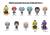 Monogram - ASSASSINATION CLASSROOM - Series 1 - 3D Foam Bag Clip (Display 24 Pcs)