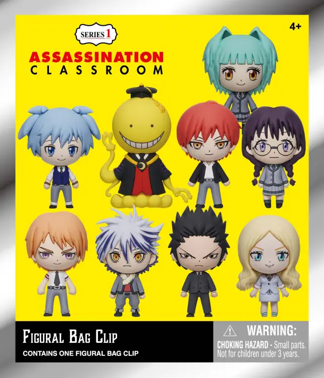 Monogram - ASSASSINATION CLASSROOM - Series 1 - 3D Foam Bag Clip (Display 24 Pcs)