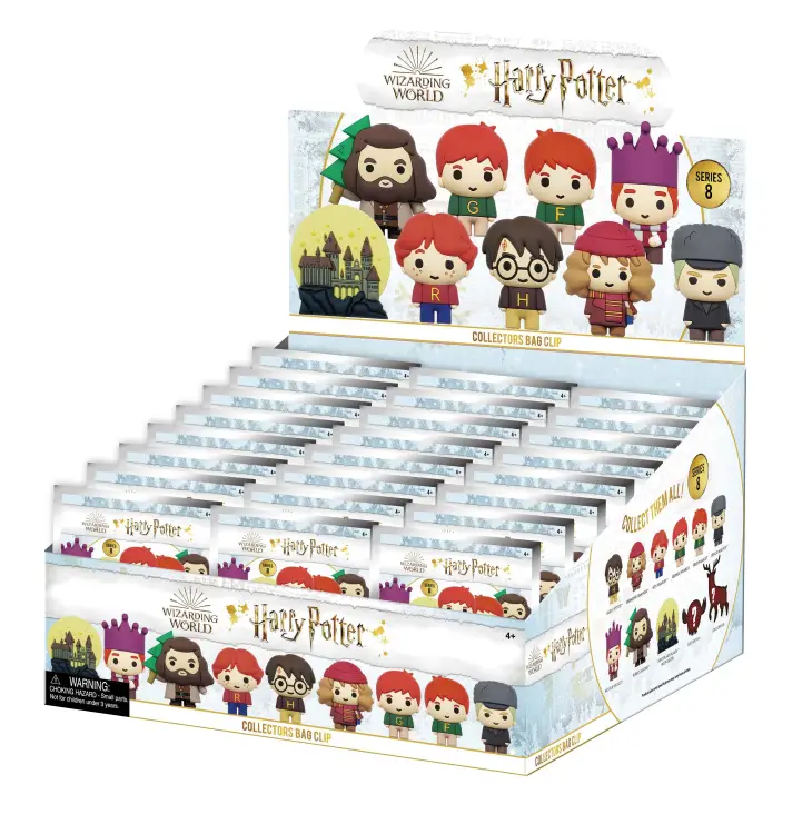Monogram - HARRY POTTER - Series 8 - 3D Foam Bag Clip (Display 24 Pcs)