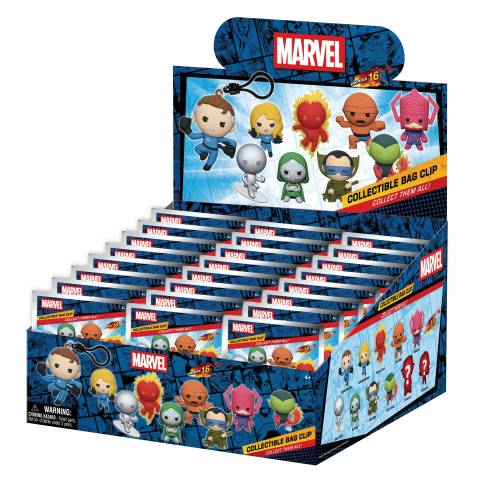 Monogram - FANTASTIC FOUR - 3D Foam Bag Clip (Display 24 Pcs)