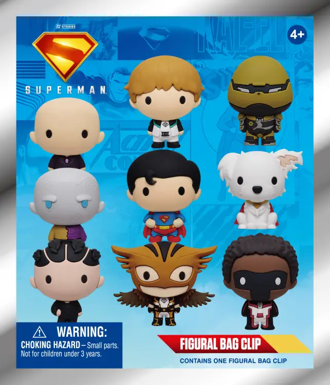 Monogram - SUPERMAN LEGACY - Series 1 - 3D Foam Bag Clip (Display 24 Pcs)