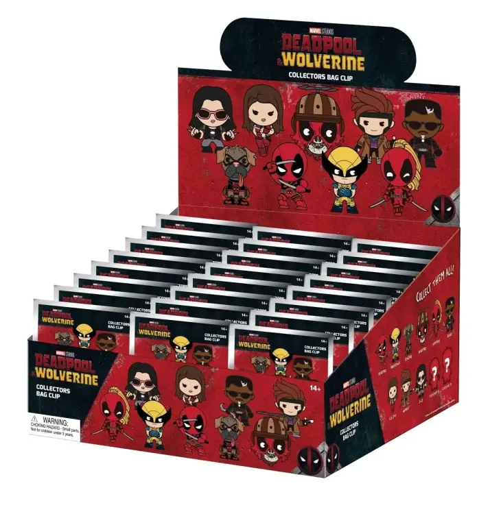 Monogram - DEADPOOL - Series 1- 3D Foam Bag Clip (Display 24 Pcs)