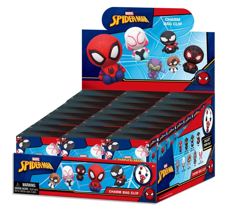 Monogram - SPIDER-MAN - Charm Bag Clip (Display 24 Pcs)