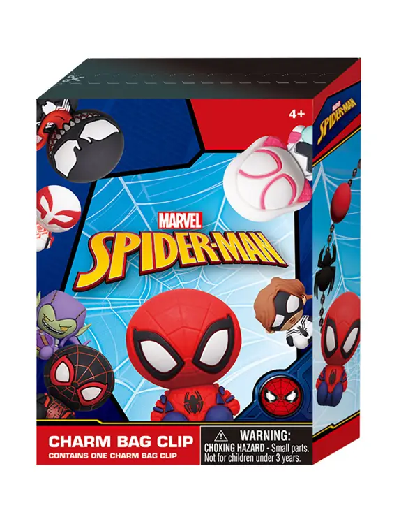 Monogram - SPIDER-MAN - Charm Bag Clip (Display 24 Pcs)
