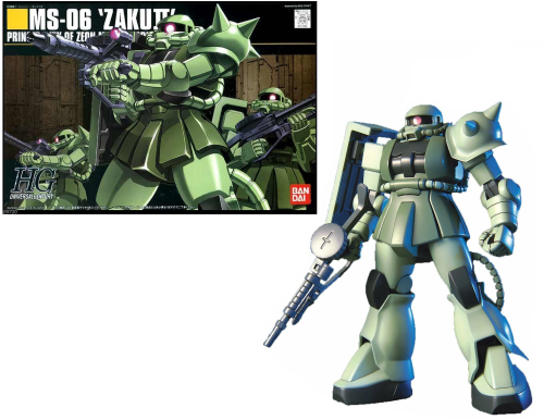 Bandai HGUC Gundam - MS-06 Zaku II Mass Production 1/144