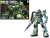 Bandai HGUC Gundam - MS-06 Zaku II Mass Production 1/144