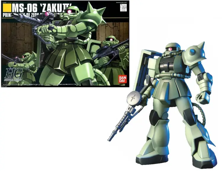 Bandai HGUC Gundam - MS-06 Zaku II Mass Production 1/144