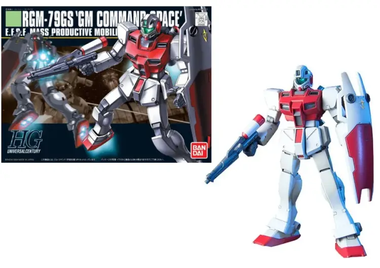 Bandai Model Kit - GUNDAM - 1/144 HGUC GM Command Space - Model Kit 13cm