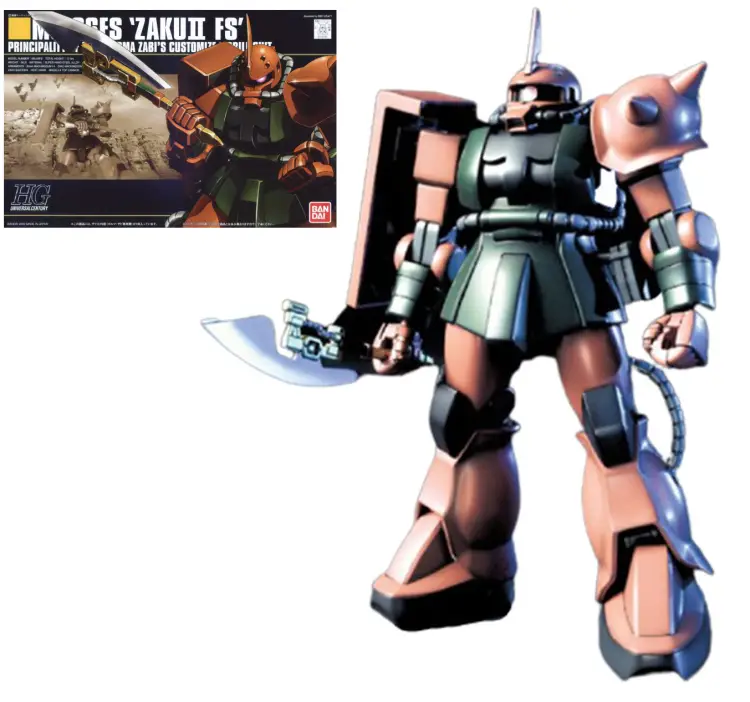 Bandai Model Kit - GUNDAM - HG 1/144 MS-06FS Zaku II Garma Customized - Model Kit