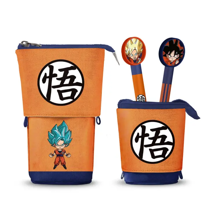 Karactermania - DRAGON BALL SUPER - Vertical "Cute" Pencil Case + 2 Gel Pen