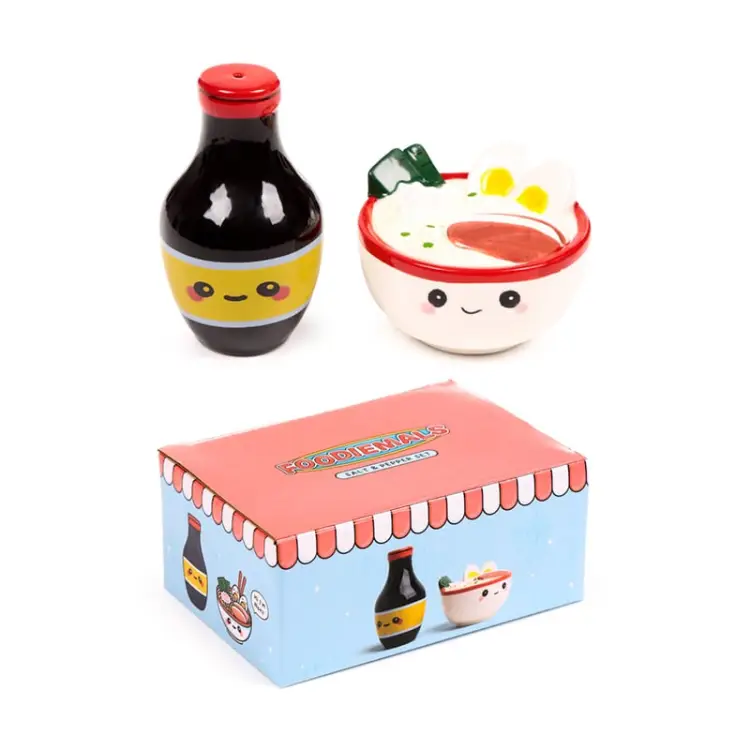 Puckator - KAWAII - Nori The Ramen - Salt and Pepper Shakers Set