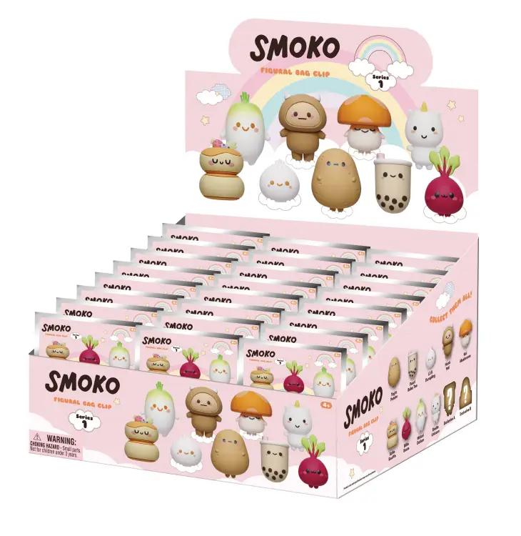 Monogram - SMOKO - Series 1 - 3D Foam Bag Clip (Display 24 Pcs)