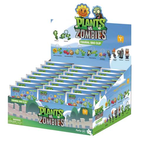 Monogram - PLANTS VS ZOMBIES - Series 1 - 3D Foam Bag Clip (Display 24 Pcs)