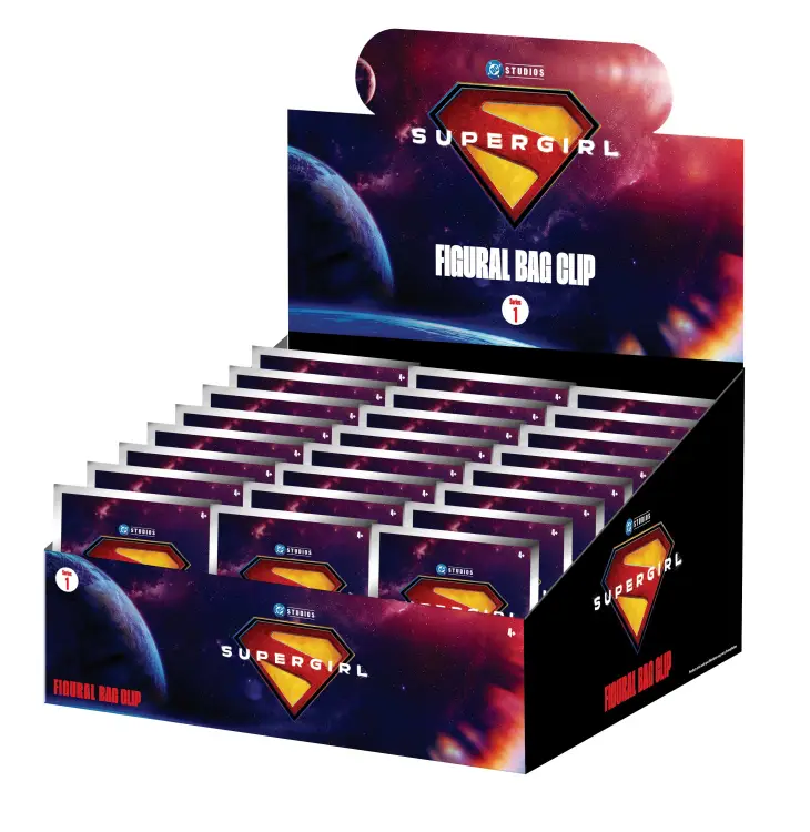 Monogram - SUPER GIRL MOVIE - Series 1 - 3D Foam Bag Clip (Display 24 Pcs)
