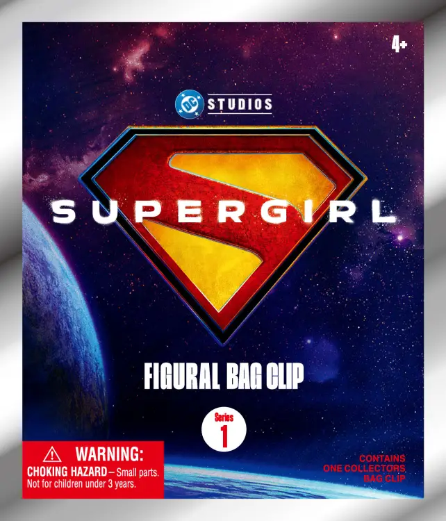 Monogram - SUPER GIRL MOVIE - Series 1 - 3D Foam Bag Clip (Display 24 Pcs)