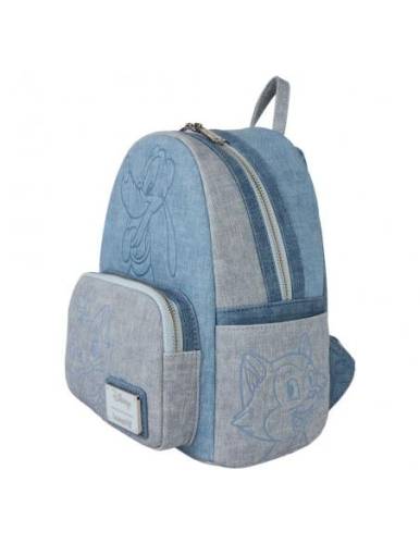 Loungefly - DISNEY - Dogs and Cats "Faux Denim" - Mini Backpack LoungeFly