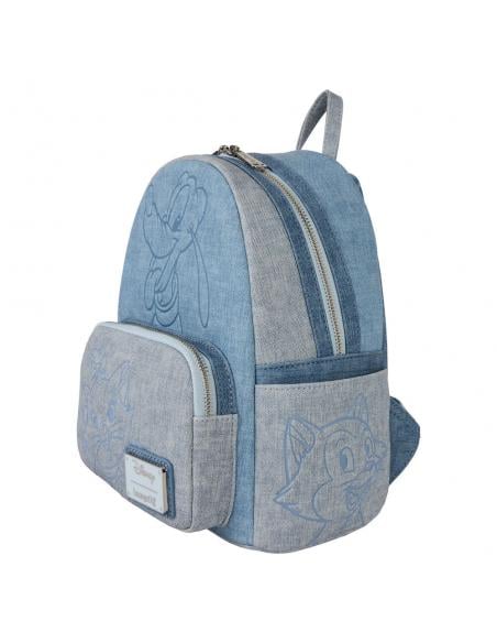 Loungefly - DISNEY - Dogs and Cats "Faux Denim" - Mini Backpack LoungeFly