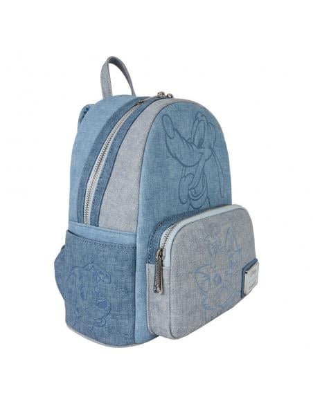 Loungefly - DISNEY - Dogs and Cats "Faux Denim" - Mini Backpack LoungeFly