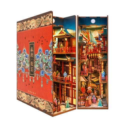 Tonecheer - BOOK NOOK KIT - DIY- The banquet of Tang Dynasty - 260pcs + LED Light