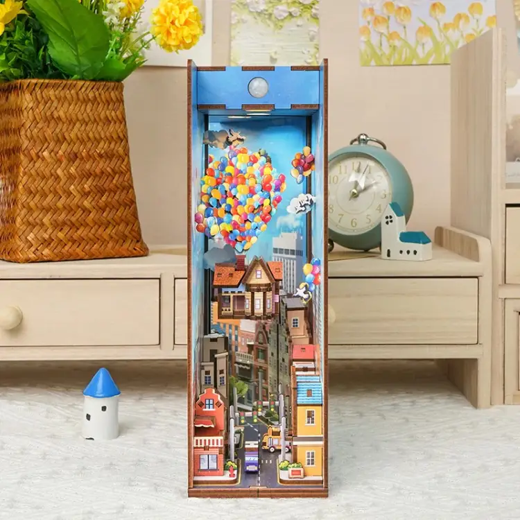 Tonecheer - BOOK NOOK KIT - DIY- Travel with the Wind - 143pcs + LED Light