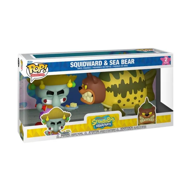 Funko - SPONGEBOB - POP Animation - 2 Pack Squidward & Sea Bear