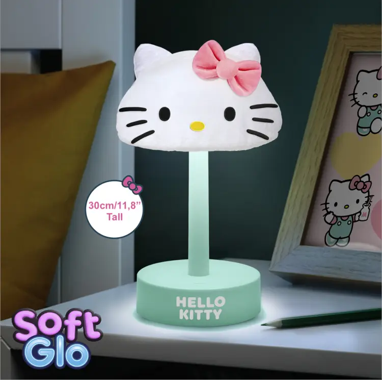 Paladone - HELLO KITTY - 'SoftGlo' Fluffy Décorative Lamp